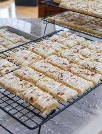 Almond Bars are tender, lightly sweetened shortbread-like bars that are so good, you'll find yourself doubling the recipe every single time you make them.