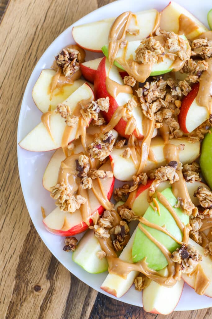Crunchy Apple Nachos have all the texture and flavor you want in a perfect snack!