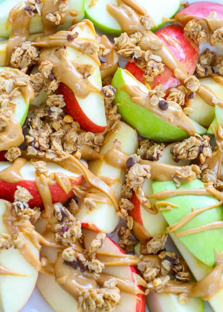 Crunchy Apple Nachos are an immensely snackable treat.