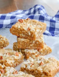 Chewy, buttery Coconut Pecan Blondies