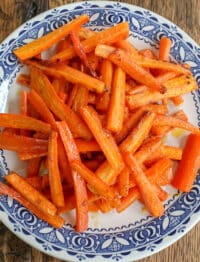 Roasted Carrots with Garlic Butter Glaze