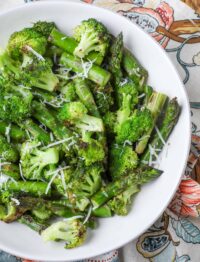 Broccoli and Asparagus with Parmesan