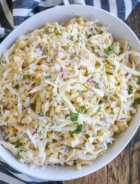 Coleslaw meets Street Corn in this spectacular side dish!