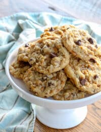 Toffee Coconut Pecan Chocolate Chip Cookies - save the recipe now so that you can make it all year long!