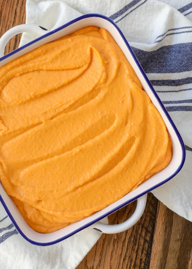 Whipped Vanilla Bean Sweet Potatoes are everyone's favorite side dish! - get the recipe at barefeetinthekitchen.com